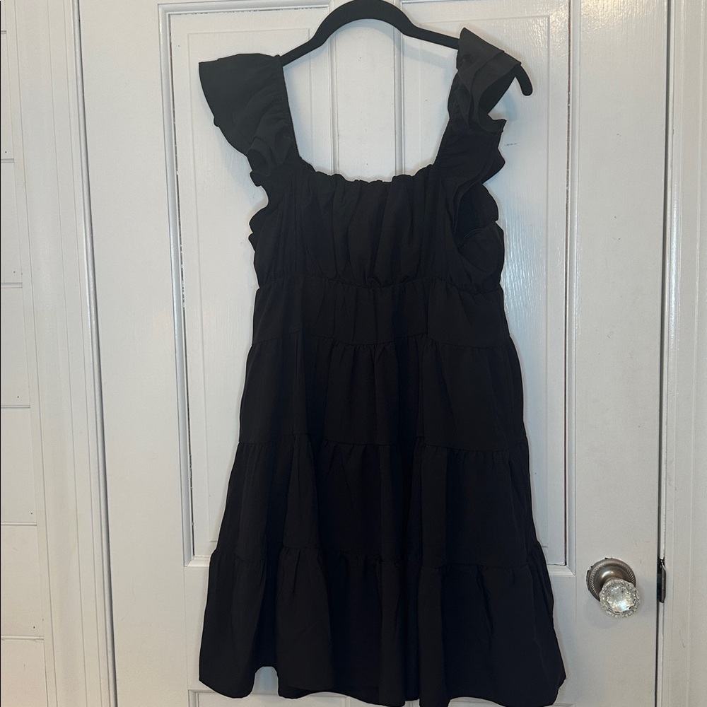 Endless Rose Black Tiered Dress size‎ XS EUC - Picture 4 of 4